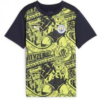 PUMA Manchester City Kids Pre-Match Jersey - Yellow - 13-14 Years
