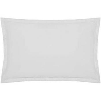 Funda de almohada color blanco 70x50cm, material suave y transpirable, cierre de cremallera, fácil de lavar, diseño elegante y minimalista