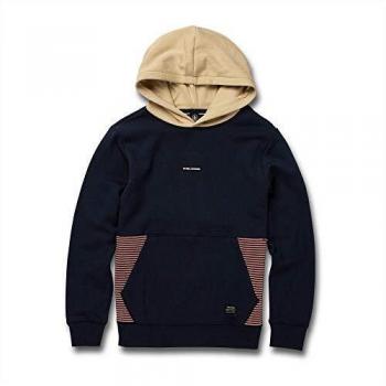 Volcom Forzee P/O Sudadera con Capucha, Niños, Blue Black, S