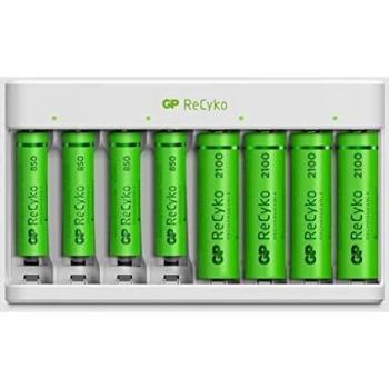 GP Batteries ReCyko E811 Cargador de Baterías con 8 Ranuras