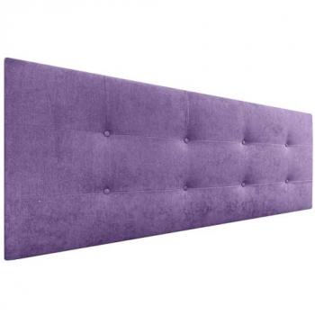 Cabecero Acolchado Capitone 150x60cm Tapizado en Tela Acualine Lila con 8cm de Grosor para Camas Matrimonio e Individual