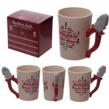 Funky Builders - Taza de cerámica, mango en forma de alicates