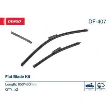 Limpiaparabrisas universal DENSO DF-407, tipo: limpiaparabrisas, características: diseño universal, fácil instalación, adaptabilidad a diferentes modelos de vehículos, material de goma para un barrido eficiente y silencioso,