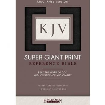 KJV Super Giant Print Bible: King James Version, Black, Imitation Leather, Super Giant Print Reference Bible