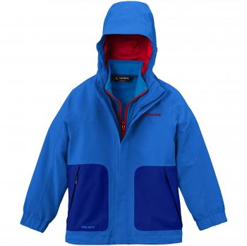 Vaude Campfire Iv - Chubasquero para niño, color azul, talla 2 años