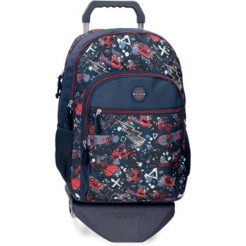 Mochila Escolar Movom Free Time con Carro 46 cm Multicolor