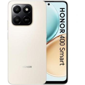 Smartphone Honor 400 Smart 5G, 8GB RAM, 256GB, Pantalla 6.77, Cámara 108MP, Batería 6500mAh, Dual SIM, Oro (Desert Gold)