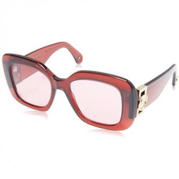 Lanvin LNV626S Women's Square Acetate Sunglasses - Dark Red - One Size