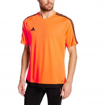 adidas Estro 15 JSY - Camiseta para hombre, color naranja / negro, talla 164
