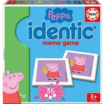 Juego Educativo de Memoria y Agudeza Visual Peppa Pig - 36 Cartas para Formar Parejas