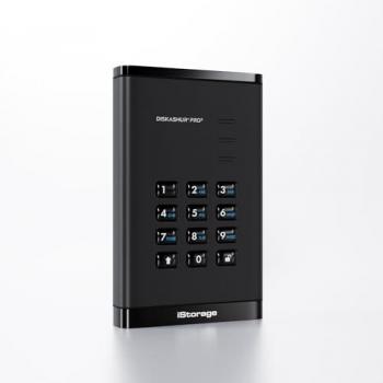 iStorage diskAshur PRO3 1TB Secure Portable SSD - FIPS Level 3 Certified, Hardware Encrypted, Password Protected, Dust/Water-Resistant