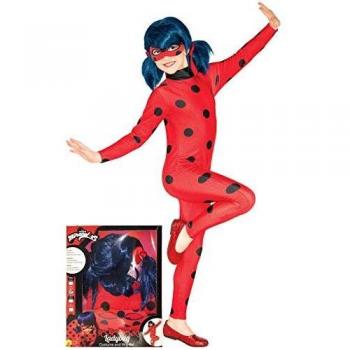 Rubies- Disfraz de Ladybug Prodigiosa 7-8 años, Color,