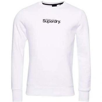 Superdry Hombre Sudadera con Cuello Redondo y Logo Core Essential Óptico XXL