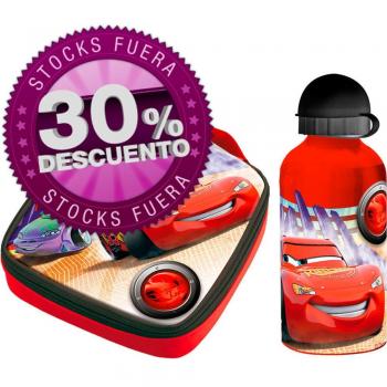 Set Térmico para Sandwiches y Cantimplora de Aluminio Disney Cars
