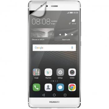 Xqisit Premium - Protector de pantalla para Huawei P9 apto para Huawei P9 - prácticamente Invisible. - Alta resistencia y color y contraste Neutralidad - Ligera y sin montar y; no deja residuos - Pack 3 protectores en