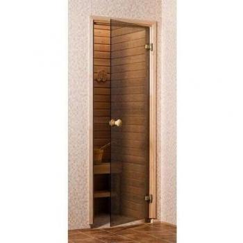 Puerta para Sauna de Vidrio Templado Bronce (60 x 190)