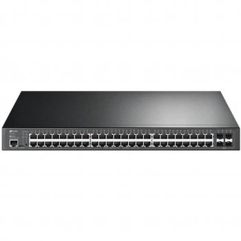 TP-Link TL-SG3452P JetStream 52-Port Gigabit Managed L2/L3 Switch with 48 PoE+ Ports (10/100/1000) Power over Ethernet (PoE) 1U Black