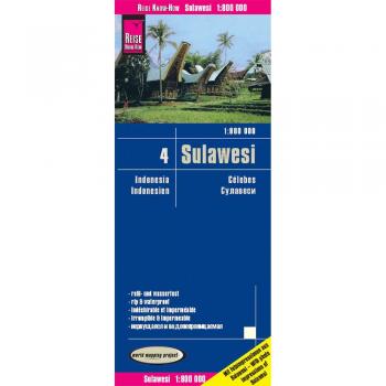Mapa de carreteras impermeable de Sulawesi (Célebes) 1:800.000 - Reise Know-How