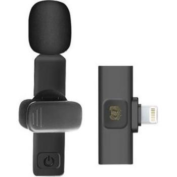 Micrófono Inalámbrico Omnidireccional USB-C con Pantalla Antiviento Puluz Negro