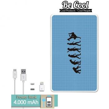 Becool® - Batería Externa Power Bank 4000 mah + Gratis 1 cable USB-MicroUsb