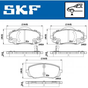 Pastillas de freno SKF VKBP 80567 A