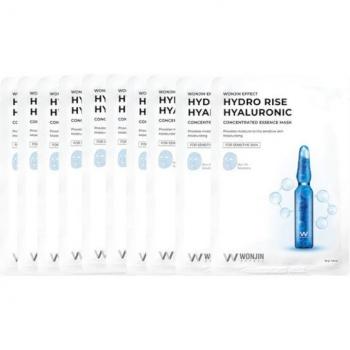 Wonjin Hydro Rise Hyaluronic Essence Mask - 10pcs