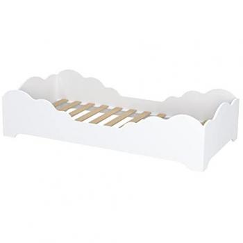 Sommier Infantil 90x190 cm Blanco con Cajón de Almacenamiento