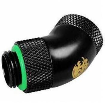 Bitspower G1/4 45-Degree Rotary Adapter - Matte Black