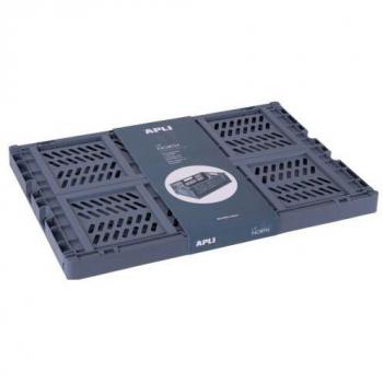 Apli Caja de Plástico Plegable y Apilable Azul - 430x290x160mm