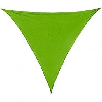 El toldo SUN FRANCIS con forma triangulada 3,6 x 3,6 x 3,6 m 100 % HDPE en muchos colores diferentes por Ventus, Color:Esmeralda
