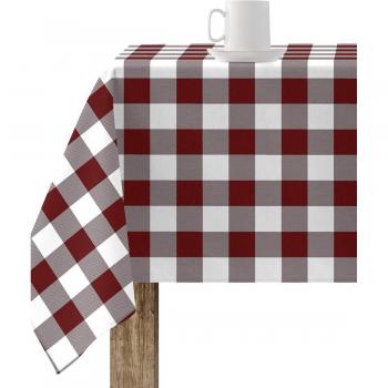 Mantel antimanchas MUARÉ - Elegante mantel de algodón orgánico con diseño de cuadros vichy y tratamiento especial para repeler líquidos