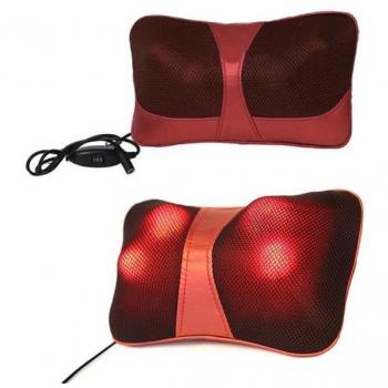 Cojín Masajeador Shiatsu Infrarrojo para Cuello y Espalda - Relajación en Casa y Coche