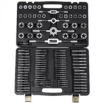 Metric Tap and Die Set 110 Pieces M2-M18 with Carrying Case