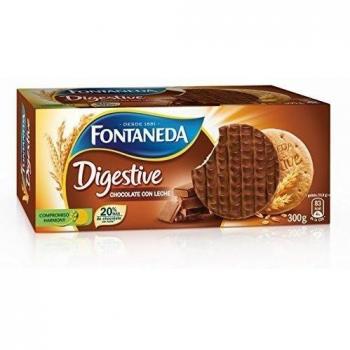Fontaneda Digestive Galletas Cubiertas de Chocolate con Leche - 300 g