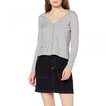 Vero Moda Vmhappy Basic LS V-Neck Cardigan Noos Chaqueta Punto, Gris