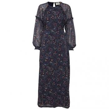 Atelier Rêve Irmureno Women's Long Sleeve Dress - Medieval Blue