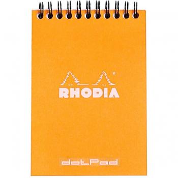 Cuaderno Rhodia 13503C - Notepad A6 - Dot (puntado) - Naranja