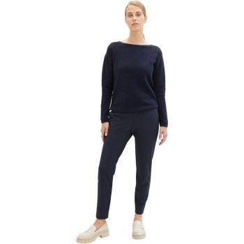 Tom Tailor - Pantalón pitillo de mujer liso con cintura elástica