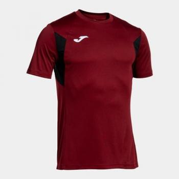 Camiseta de fútbol M/C Hombre Joma Winner III 103150 Burdeos Negro 680 Elástica