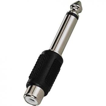 Adaptador de Audio Monacor NTA-175 - Conector Mono 6,3mm a RCA