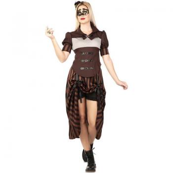 Disfraz de Steampunk a Rayas para Mujer Fyasa