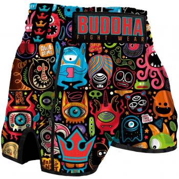 Retro Bug Thai Boxing Shorts by Buddha Fight Wear