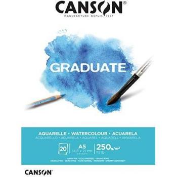 Bloc de Acuarela Canson Graduate A5 250g/m² 20 Hojas