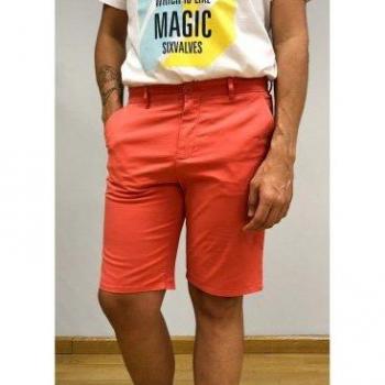 SIX VALVES - Bermuda Chino Tapetas Naranja