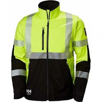 Chaqueta softshell de alta visibilidad Helly Hansen ICU amarilla y negra talla L