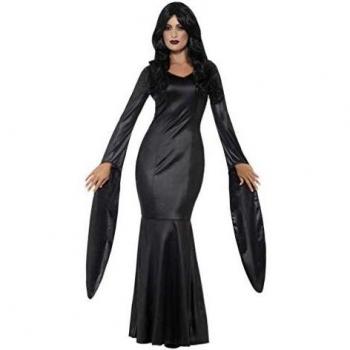 Smiffy'S 48018L Disfraz De Vampiresa Inmortal Con Vestido Con Efecto Mojado, Negro, L - Eu Tamaño 44-46