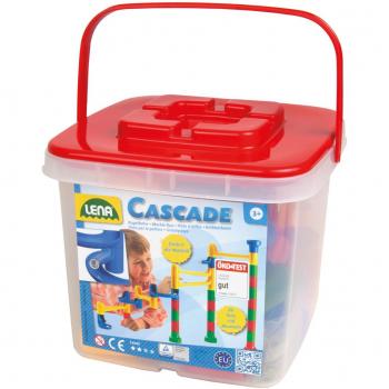 Circuito de Bolas Lena Cascade - 31 Piezas en Caja de Almacenamiento