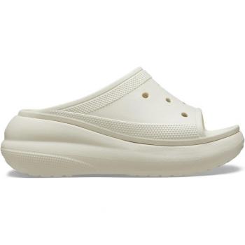 Chanclas unisex Crocs Crush Slide con suela cómoda en color beige