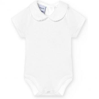 BABIDÚ - Pack de 2 bodys de bebé manga corta cuello bebe pique