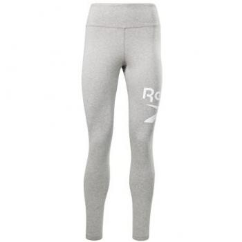 Reebok Mallas Deportivas de Mujer CZ9831 010 Gris M Regular con logo, modelo RI BL Cotton Legging